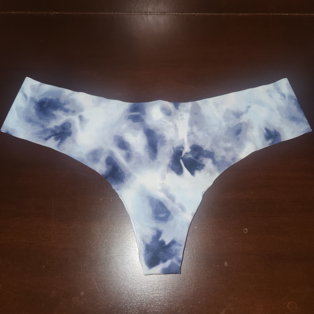 PINK Victoria's Secret Blue Tie-Dye Lingerie